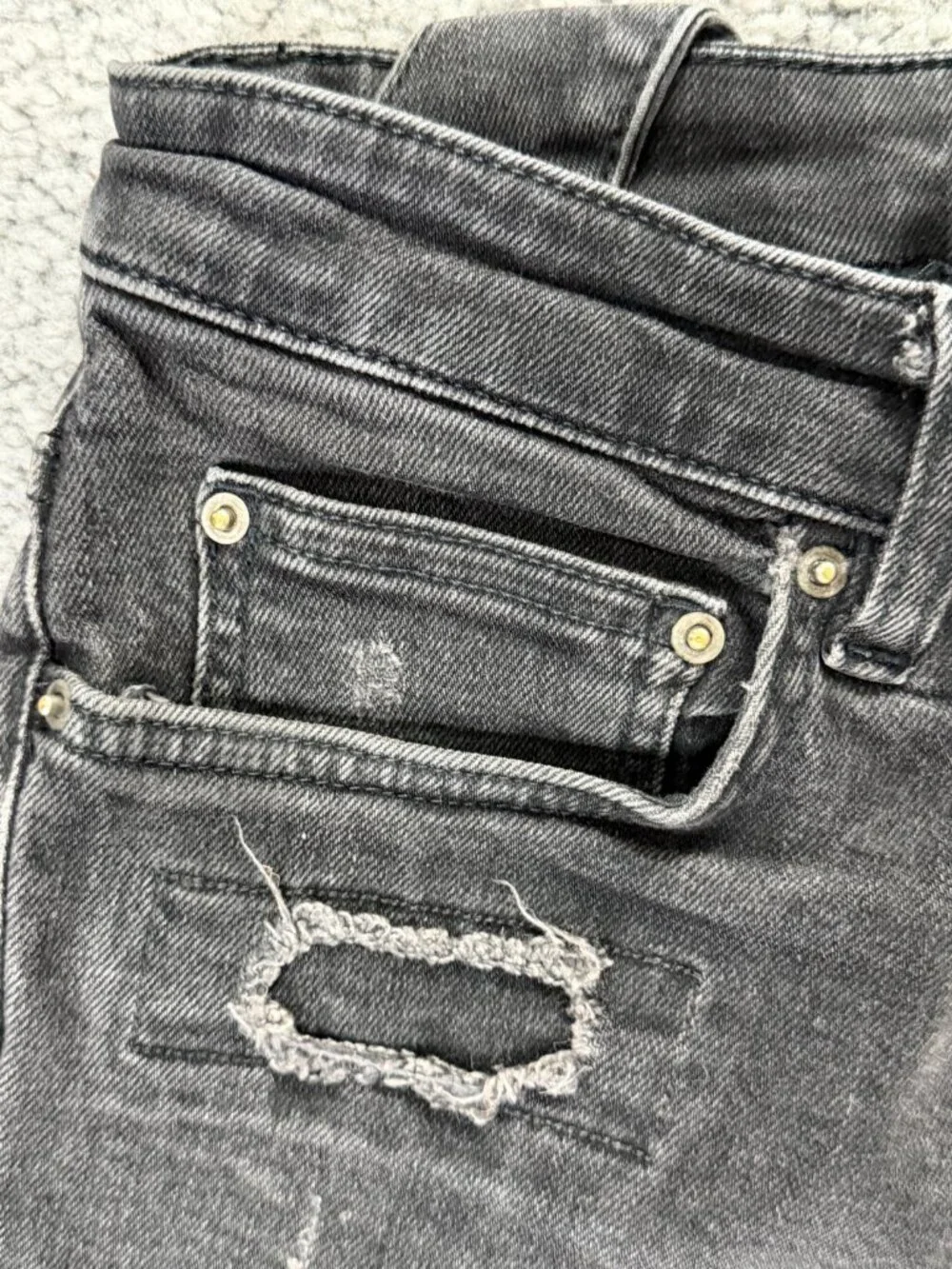 Ksubi Chitch Boneyard Black Slim Fit Distressed Jeans - Men's Size 31 - VGUC